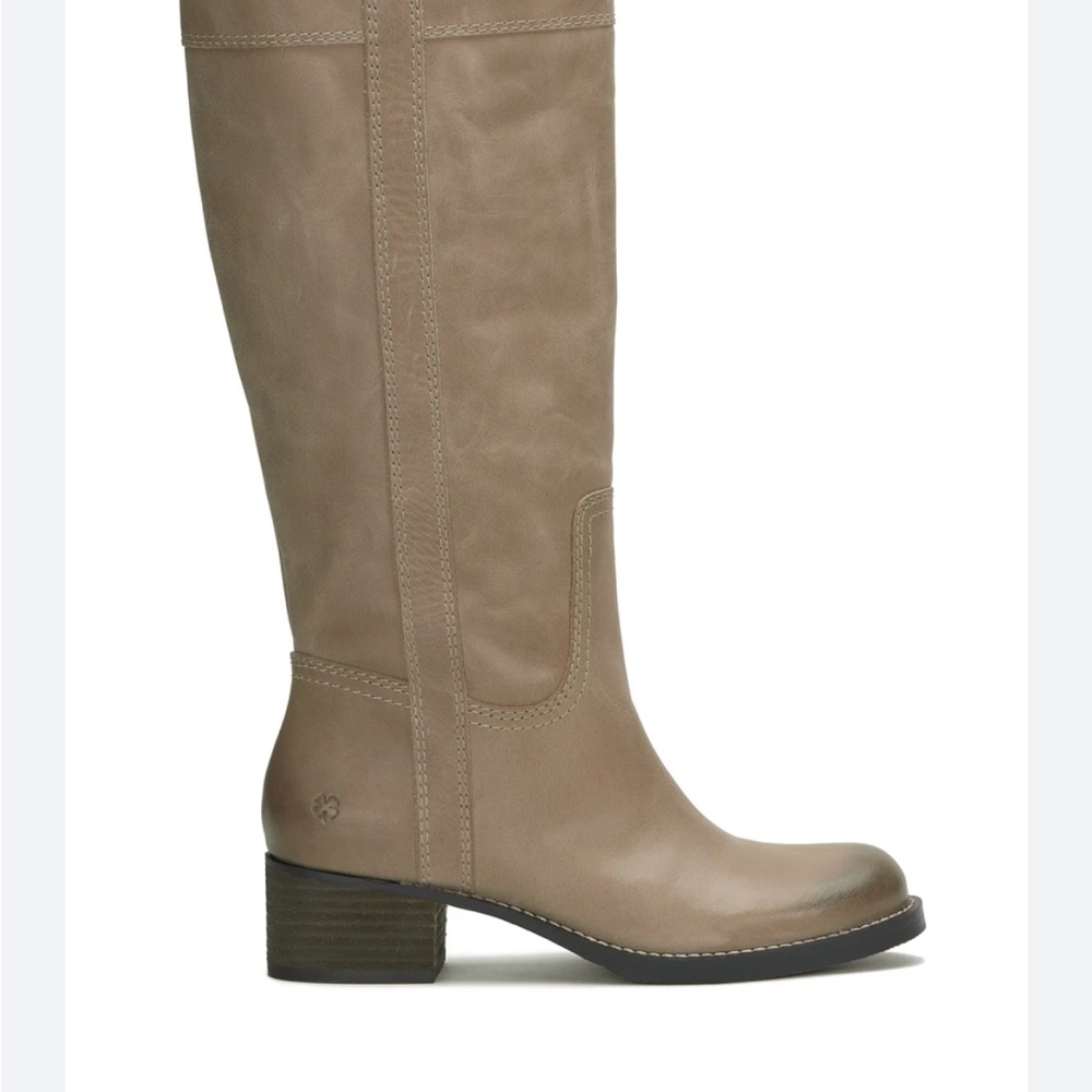 Lucky Brand Tan Over the Knee Boots with Chunky Heel